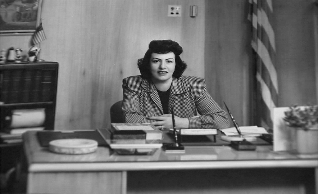 Stephanie Koret at her desk