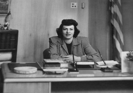 Stephanie Koret at her desk